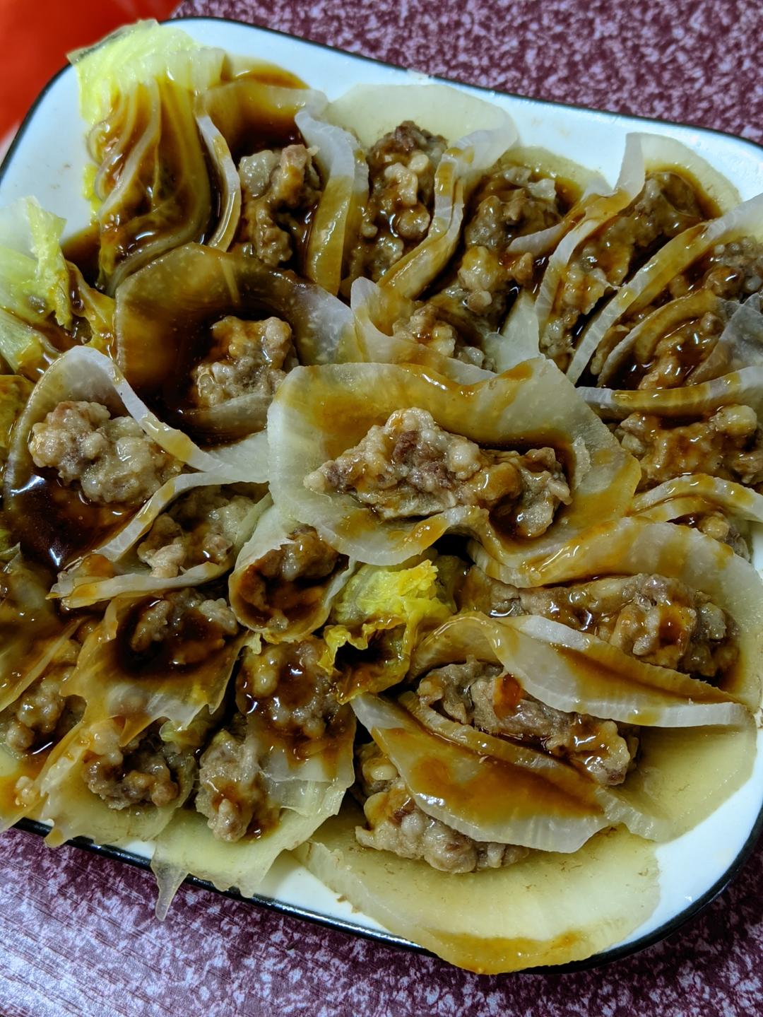 萝卜蒸肉