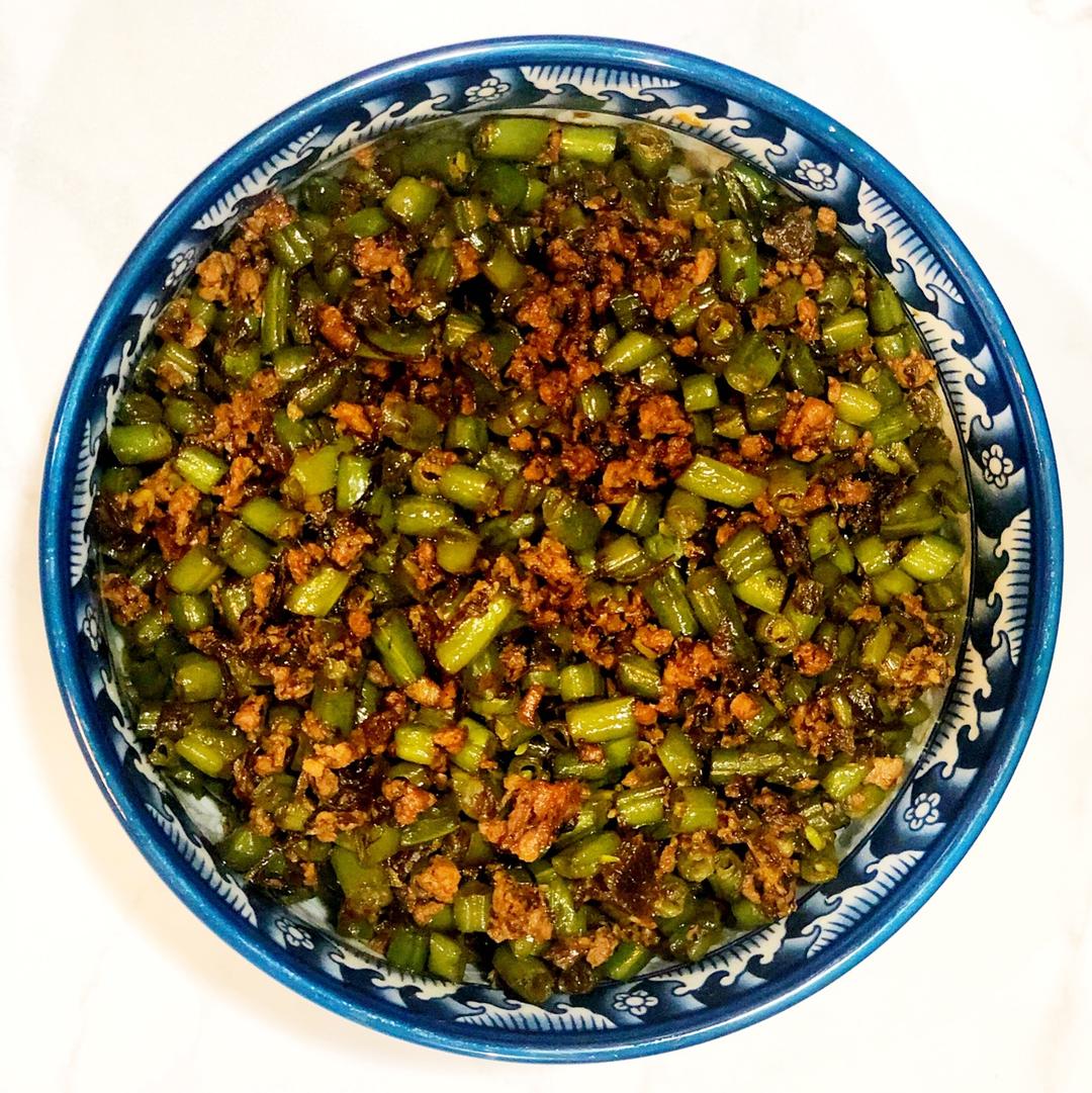 榄菜肉末四季豆