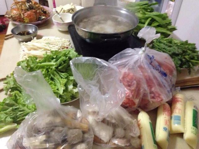 为家人做晚餐