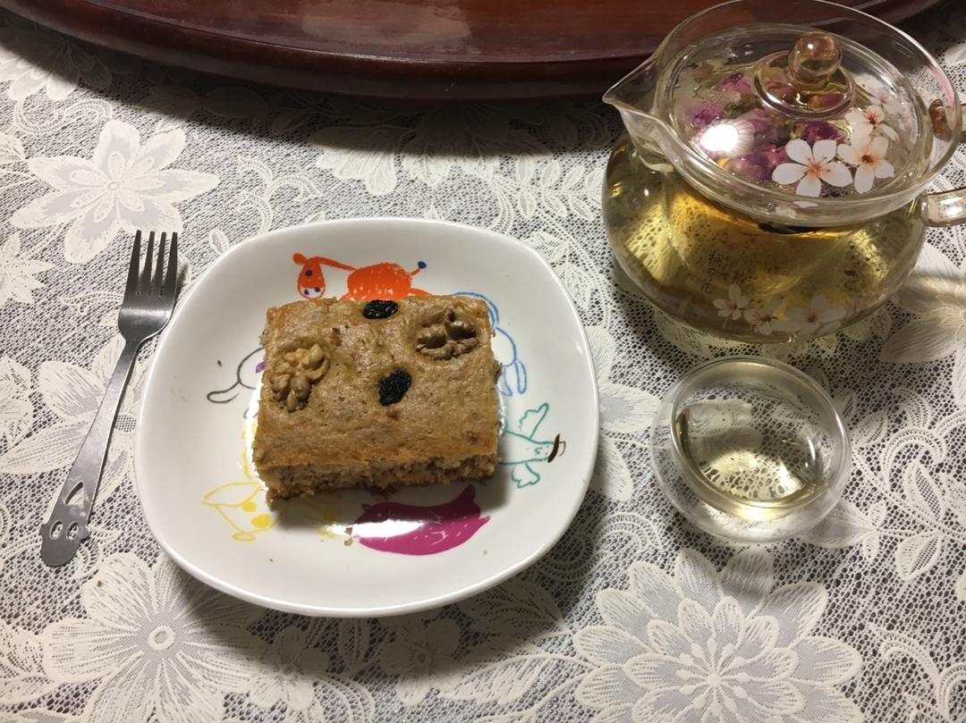 香蕉核桃蛋糕（低油少糖健康版）
