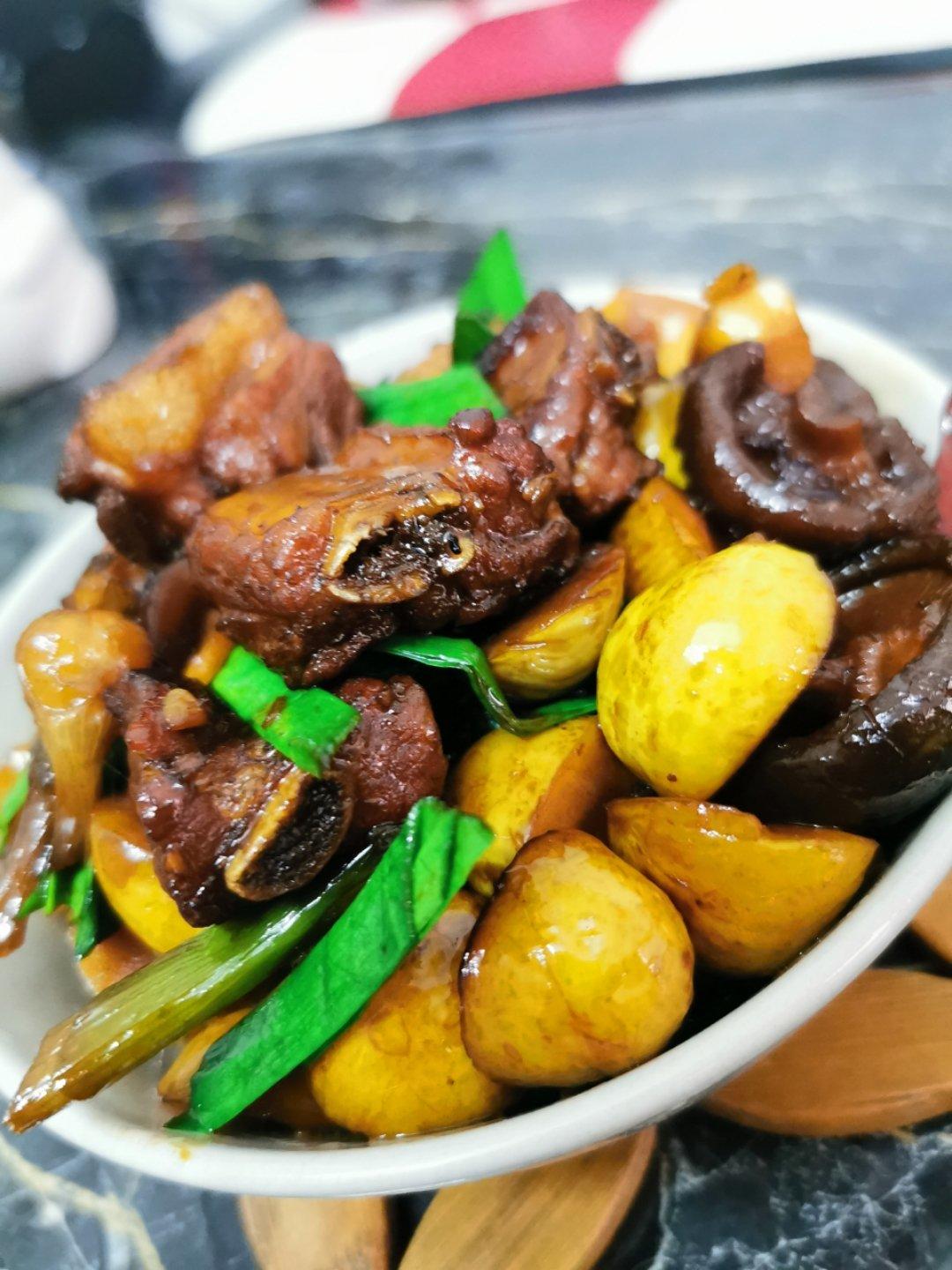 板栗焖排骨