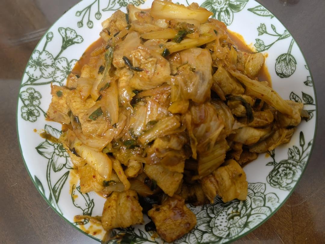 秘制泡菜炒五花肉