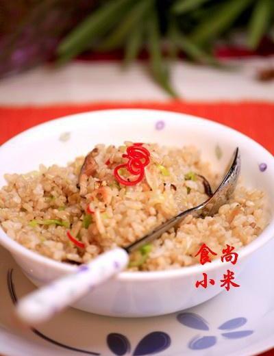 香菇糙米饭的做法