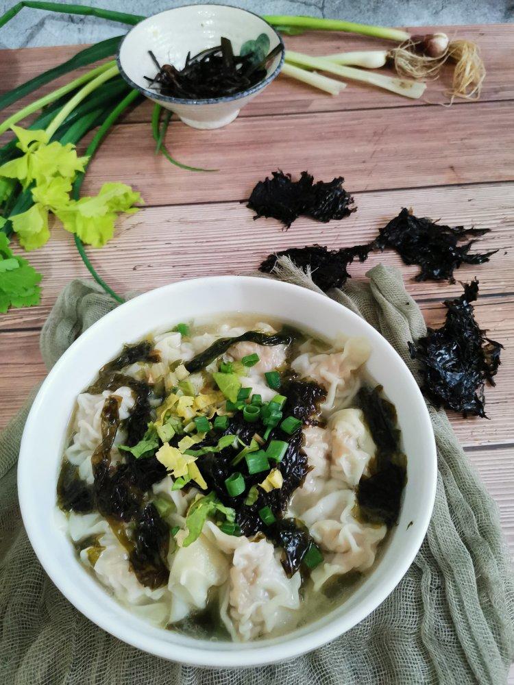 虾仁猪肉胡萝卜馄饨-附剥活虾技巧.几种馄饨包法