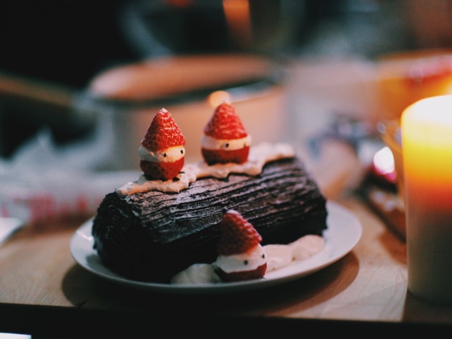 圣诞树干蛋糕（Christmas Log）