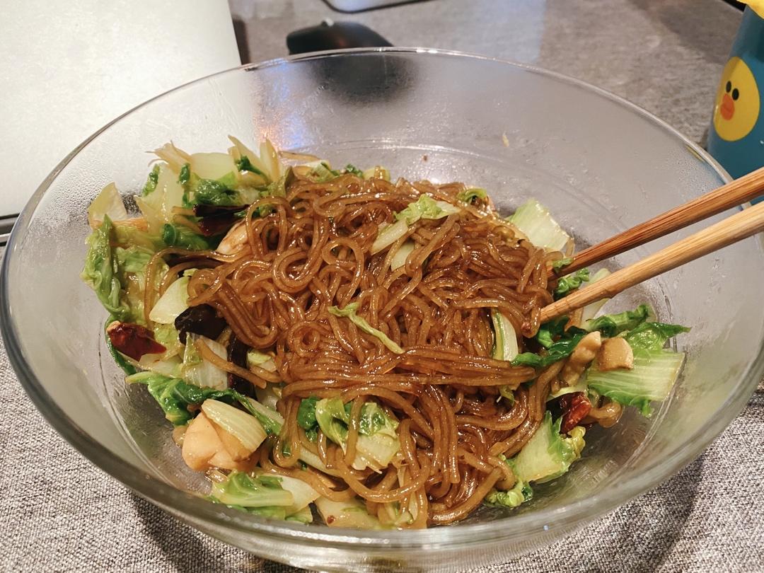 白菜炒粉丝