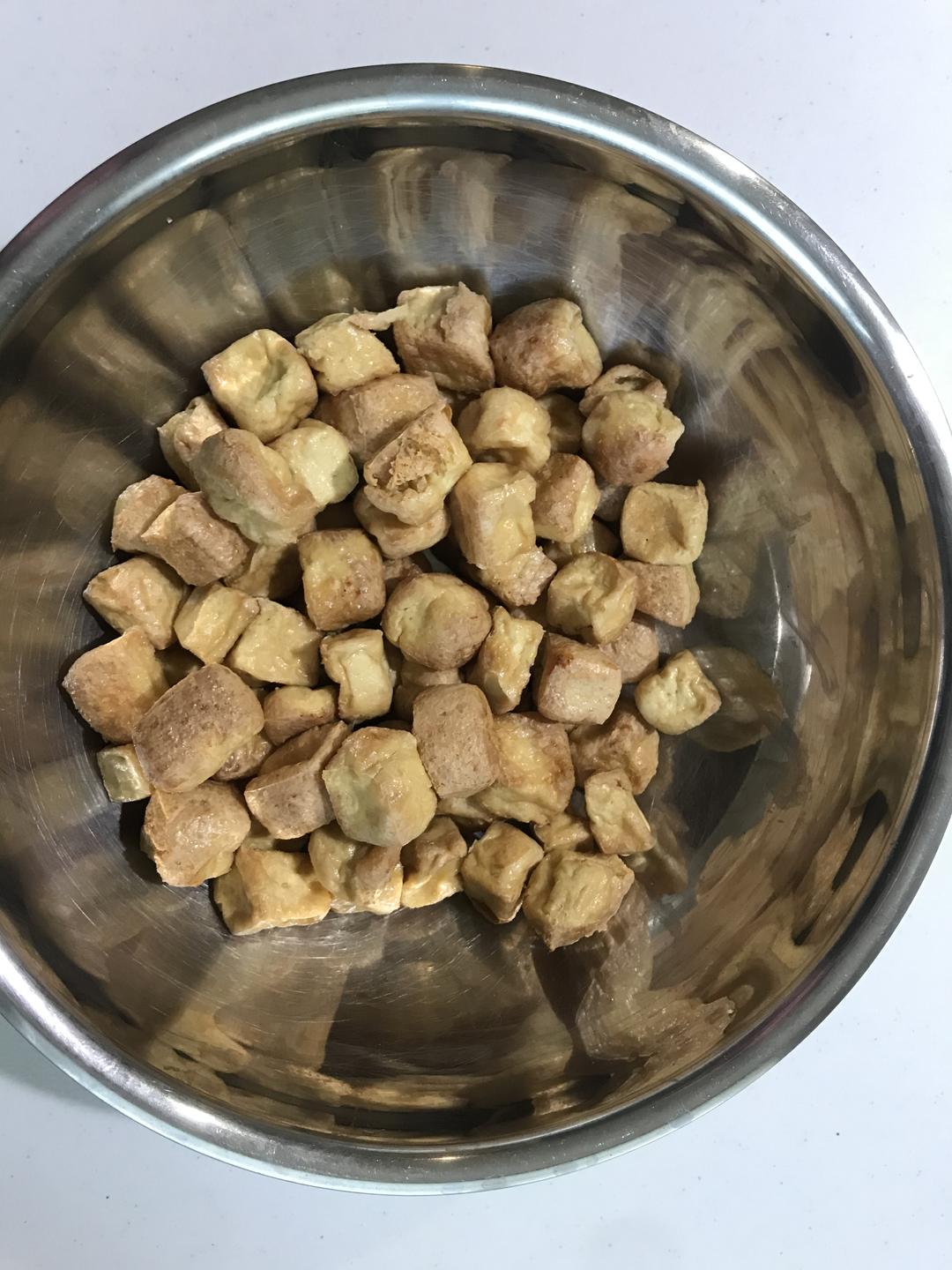 豆腐变豆泡（空气炸锅无油版）的做法