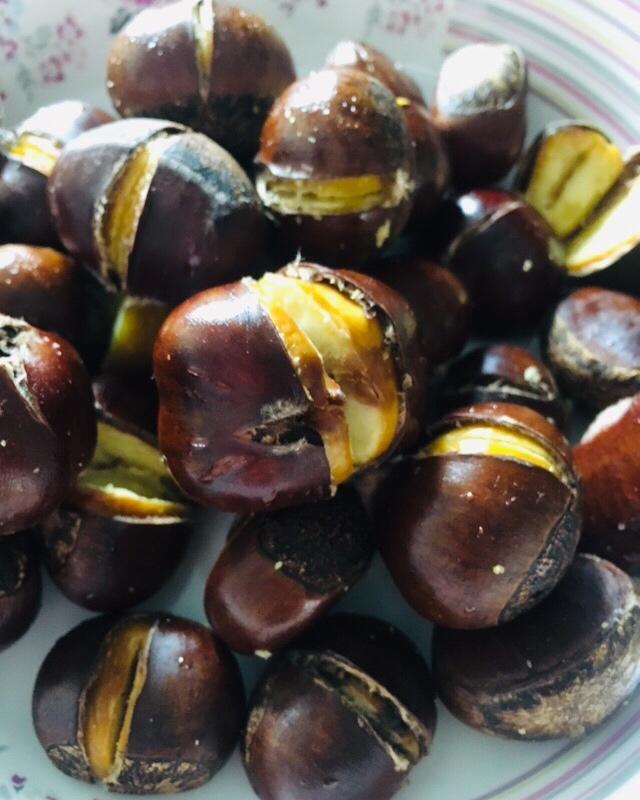 烤栗子，小美结合烤箱