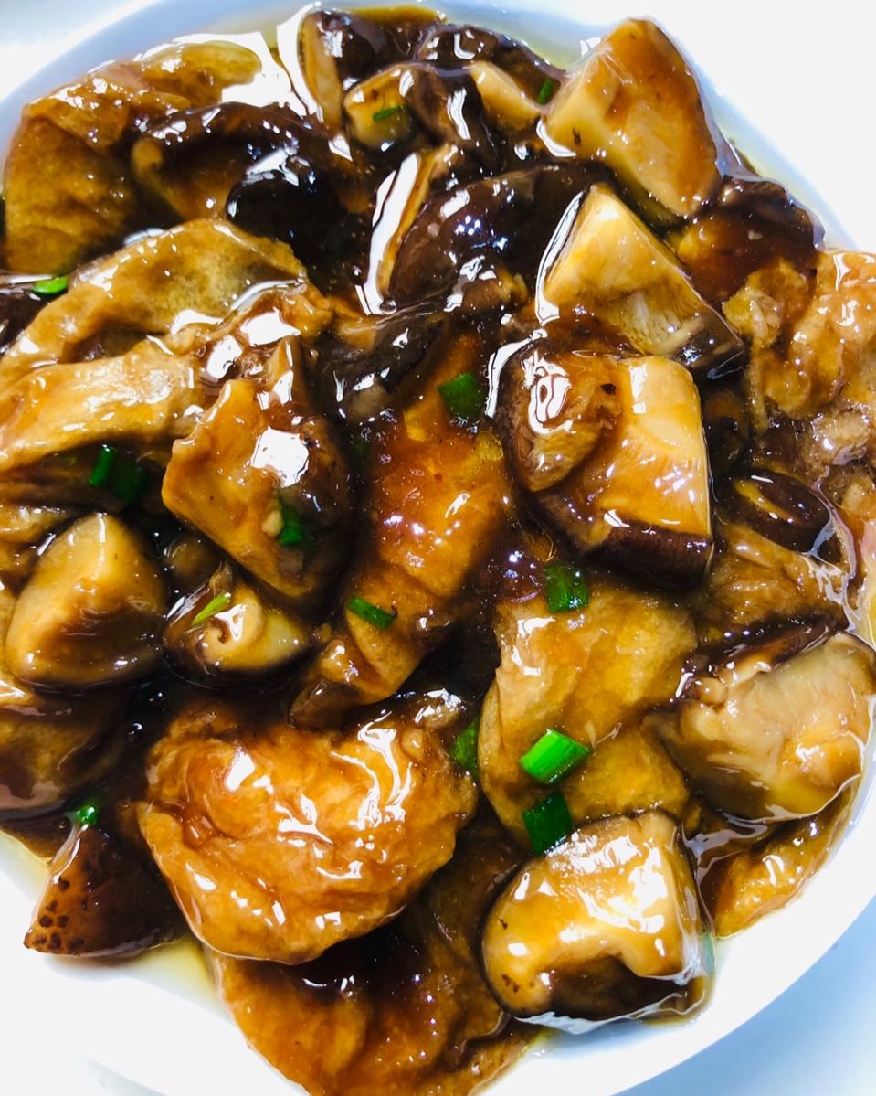 香菇烧面筋