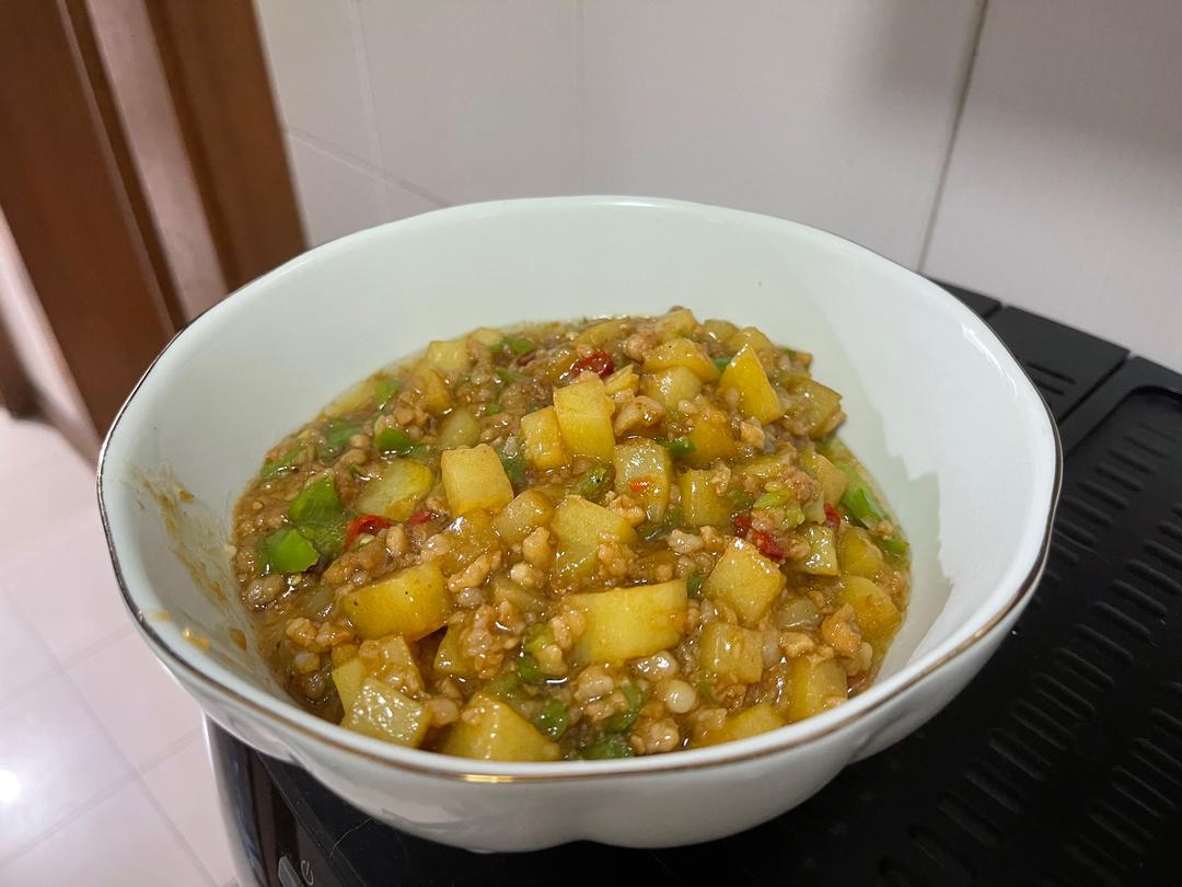快手菜|肉沫土豆的做法