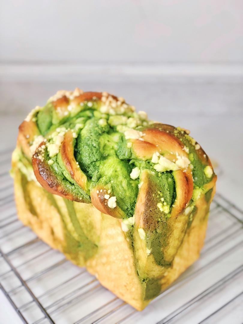 绿色心情---抹茶手撕小吐司