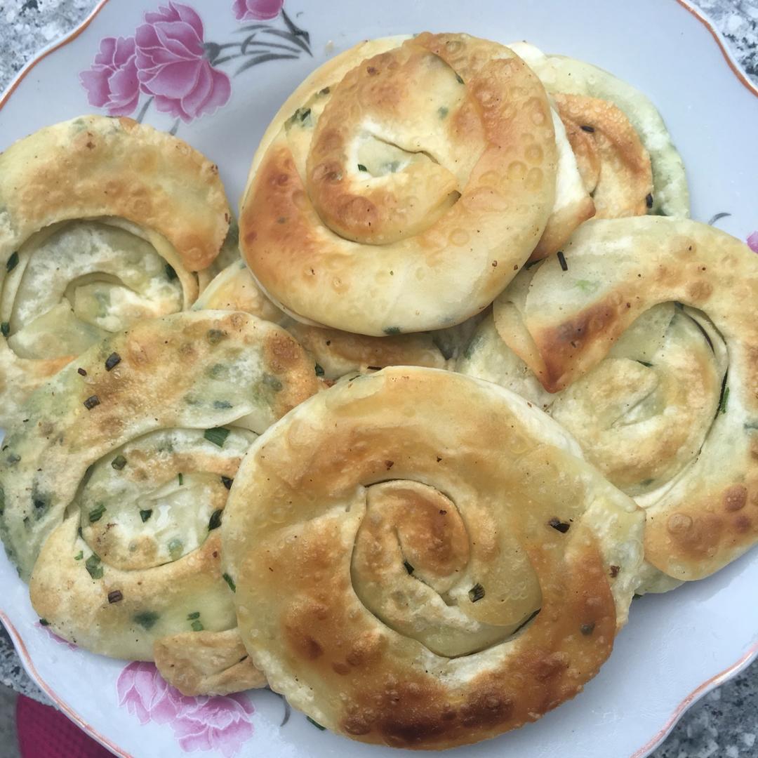 饺子皮葱油饼