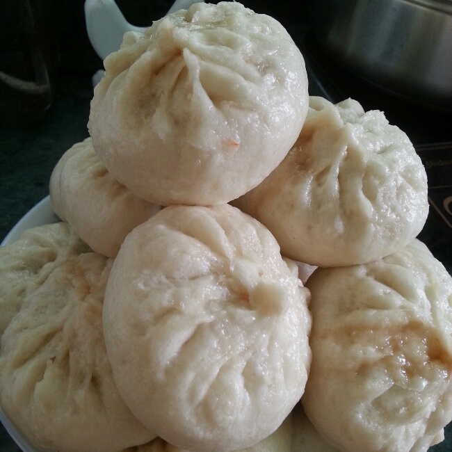 thirlyhuang做的家常蒸包子(新手必学 超详 各式花卷馒头适用)