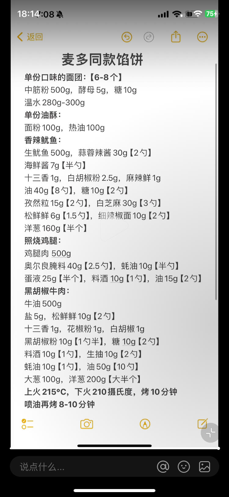 麻辣鸡肉馅饼