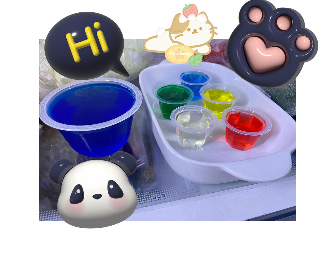 小兔子牛奶果冻(吉利丁片版)