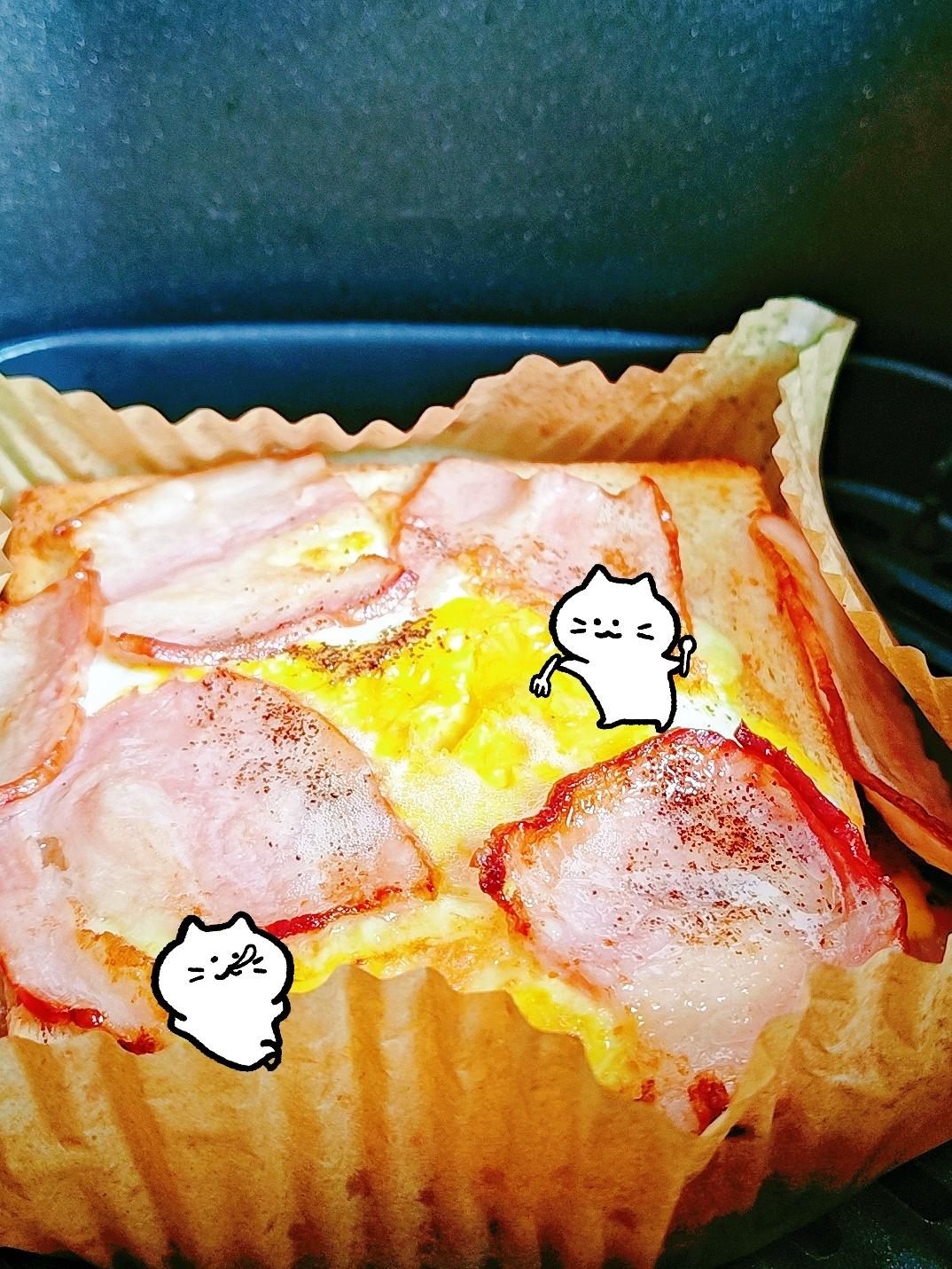 芝士火腿鸡蛋烤吐司