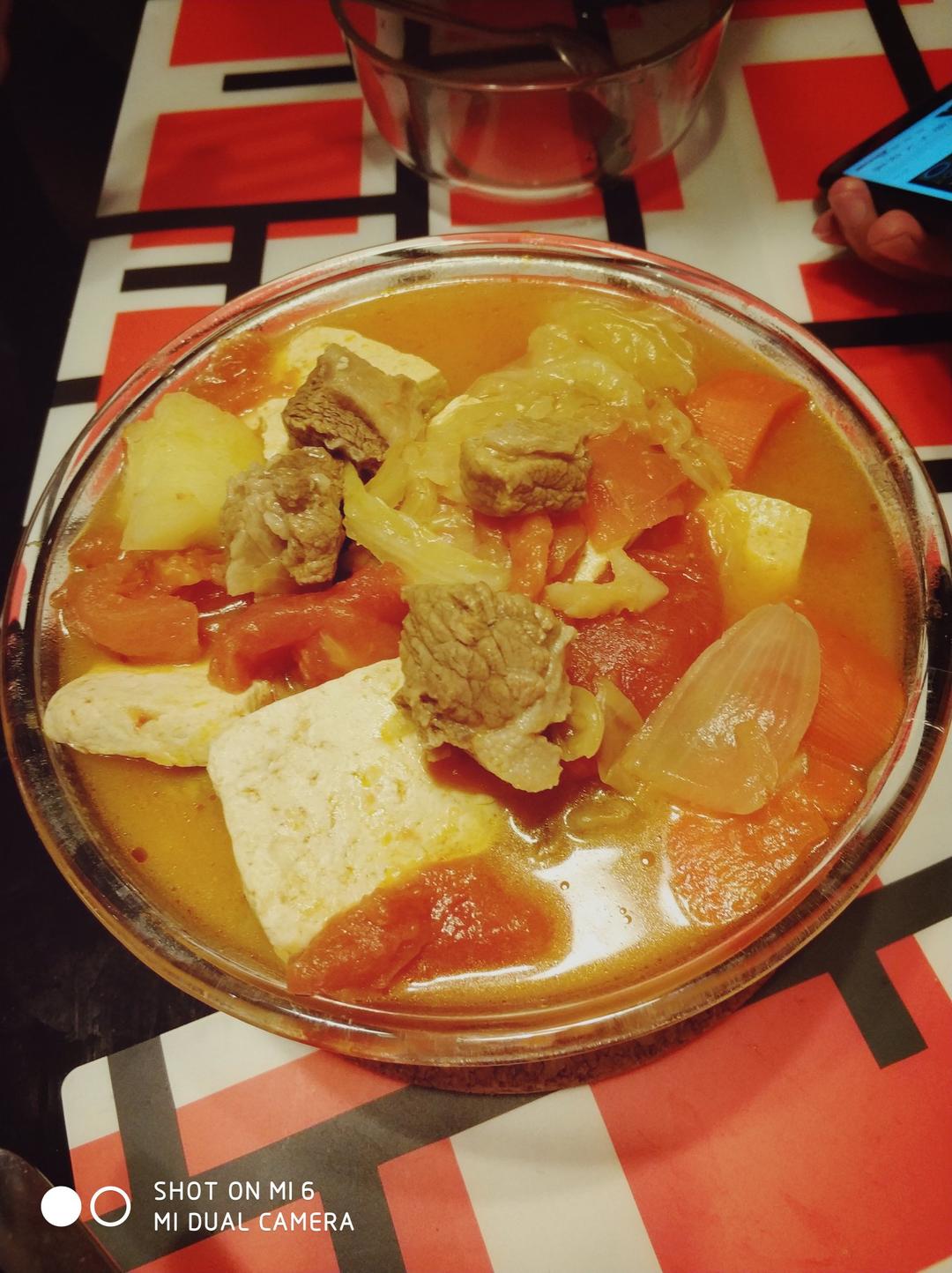 番茄土豆炖牛腩