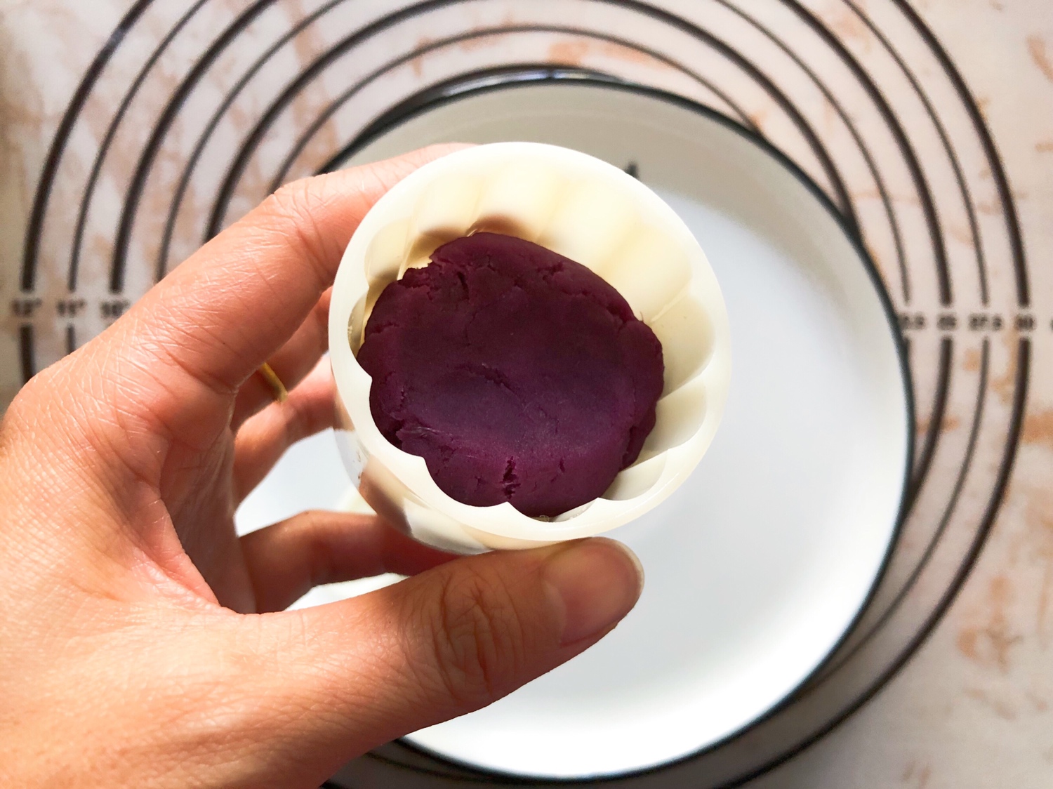 低卡低脂❗️健脾养胃的紫薯山药糕❗️巨好吃❗️的做法 步骤7