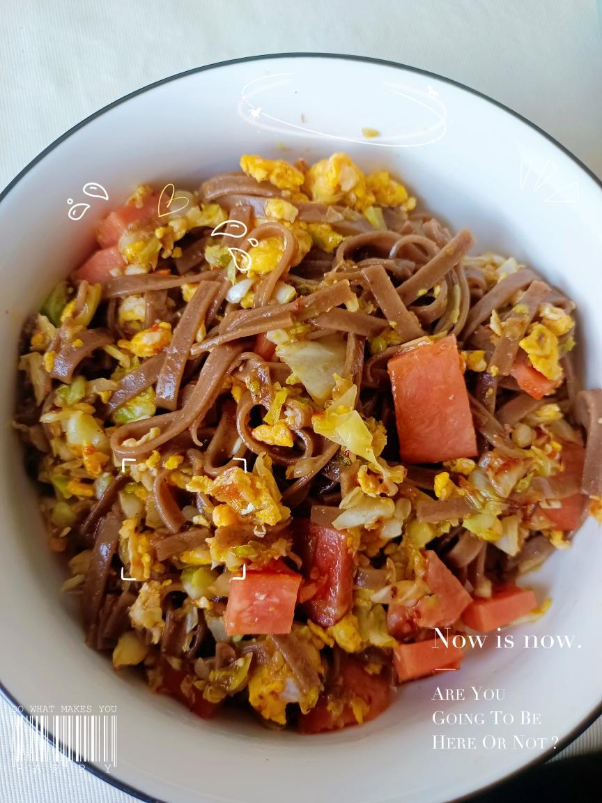 家常炒面简单版 低脂有营养