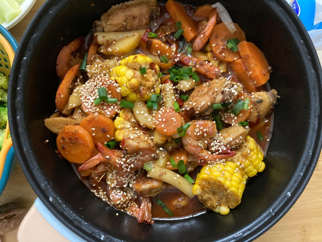 胖哥俩鸡翅明虾煲