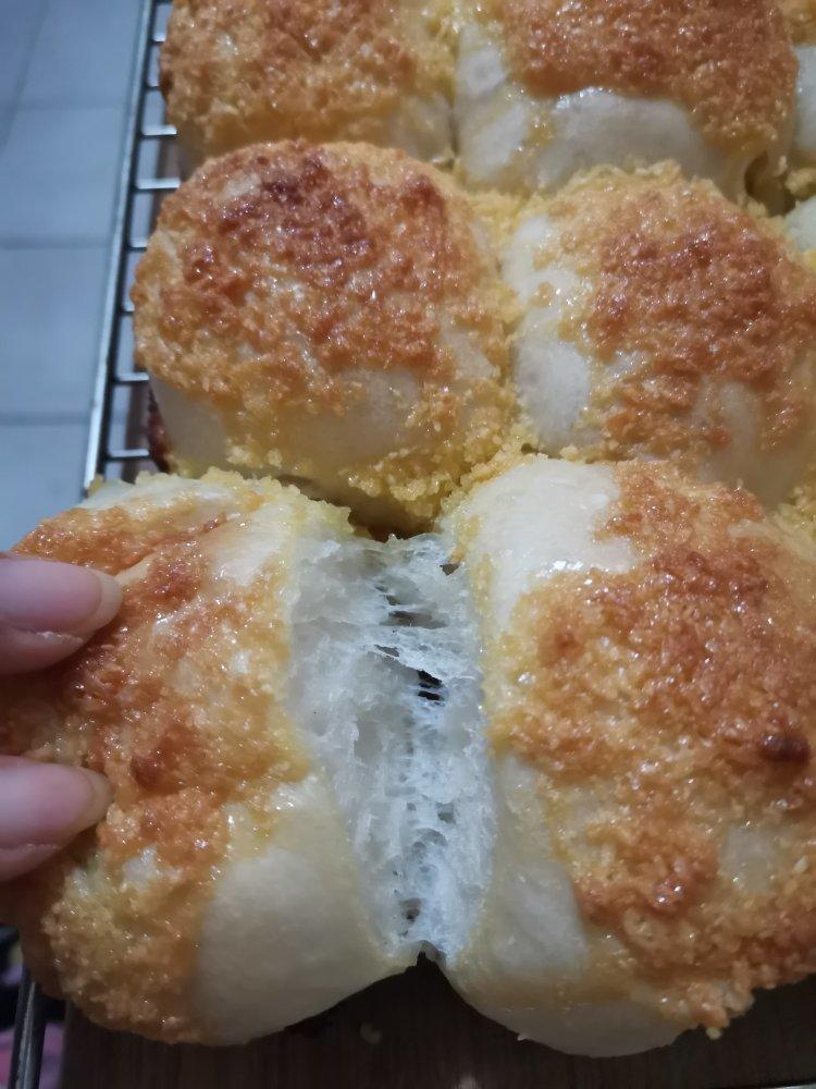 夏季这样做面包，柔软超拉丝，椰蓉餐包