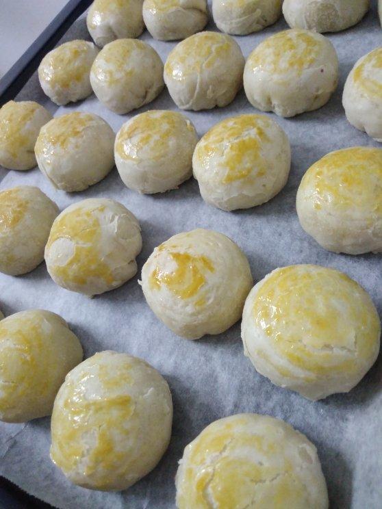 酥皮绿豆饼   酥得掉渣渣