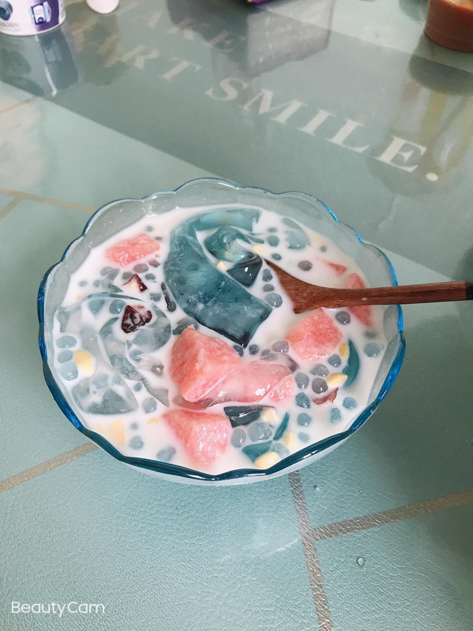 夏日解暑甜品|海蓝冰粉