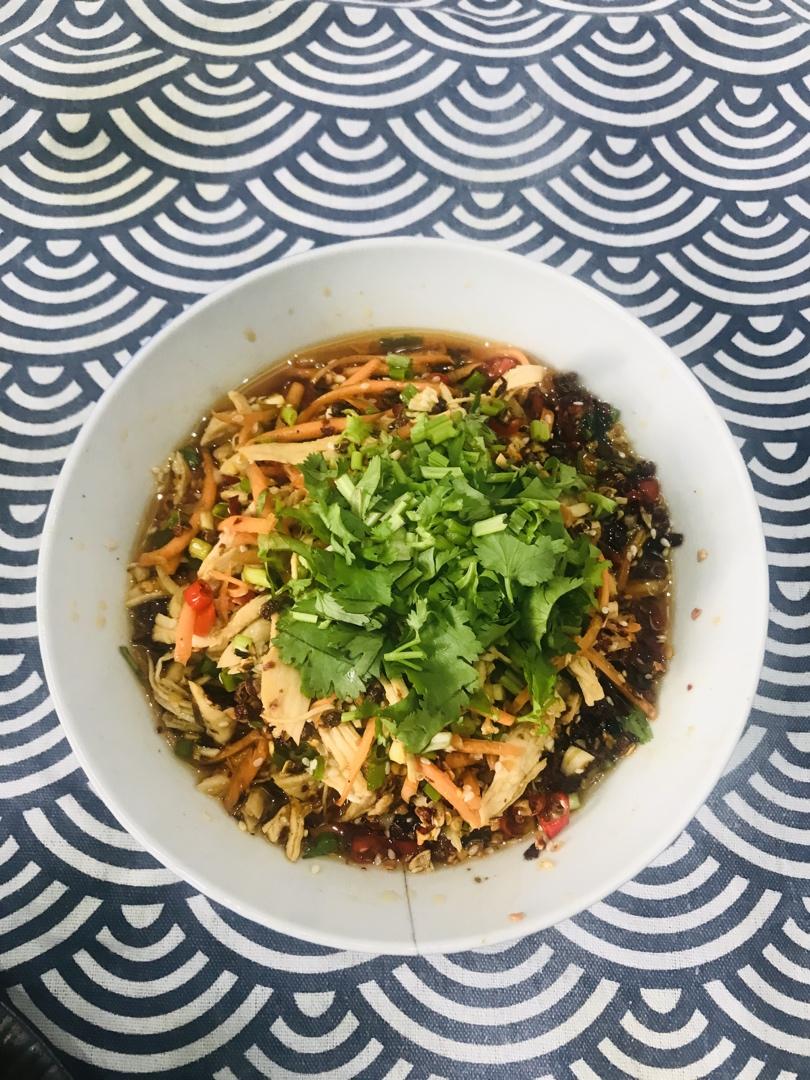 减脂健身｜凉拌手撕鸡丝（香辣&麻油版）