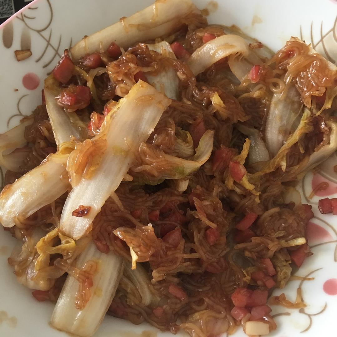 卷心菜炒粉丝 Glass noodles with Cabbage