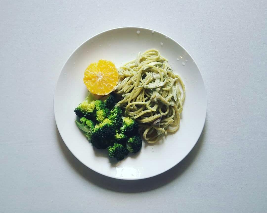 纯素青青白白酱意面的做法