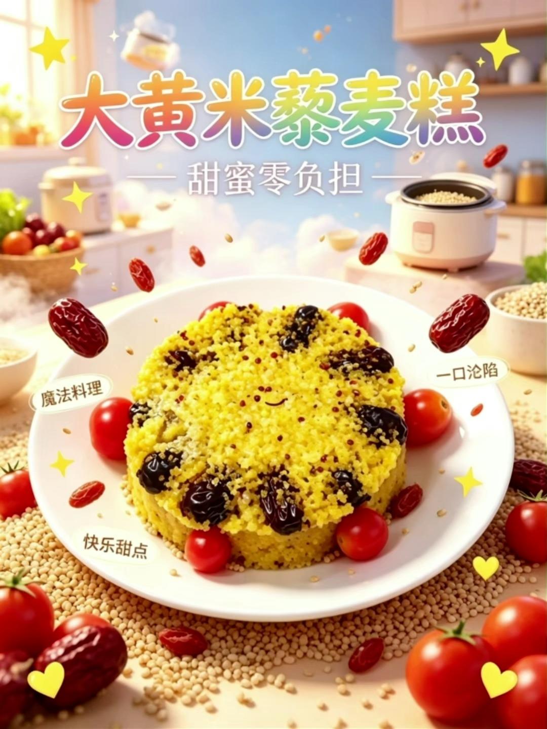 大黄米藜麦红枣糕 低脂纯素 0油0糖