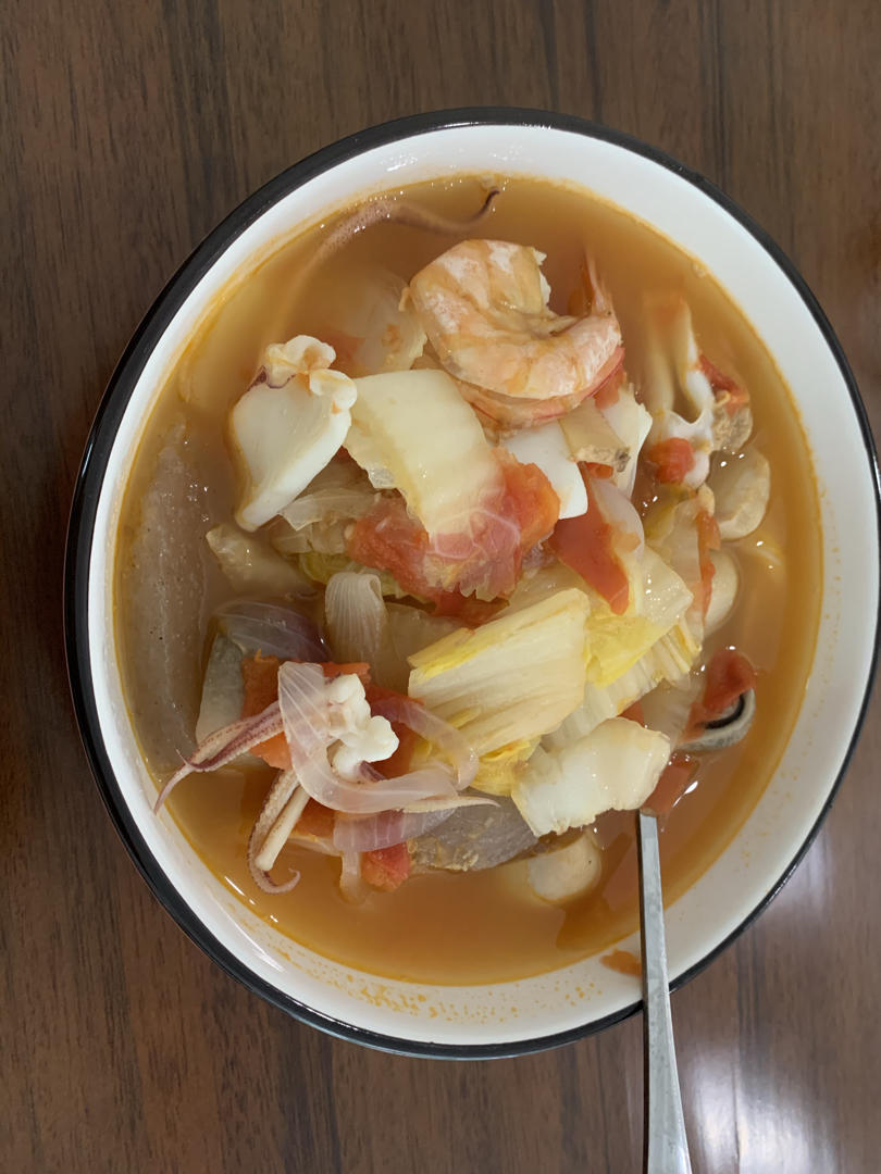 海鲜汤 #家常版#