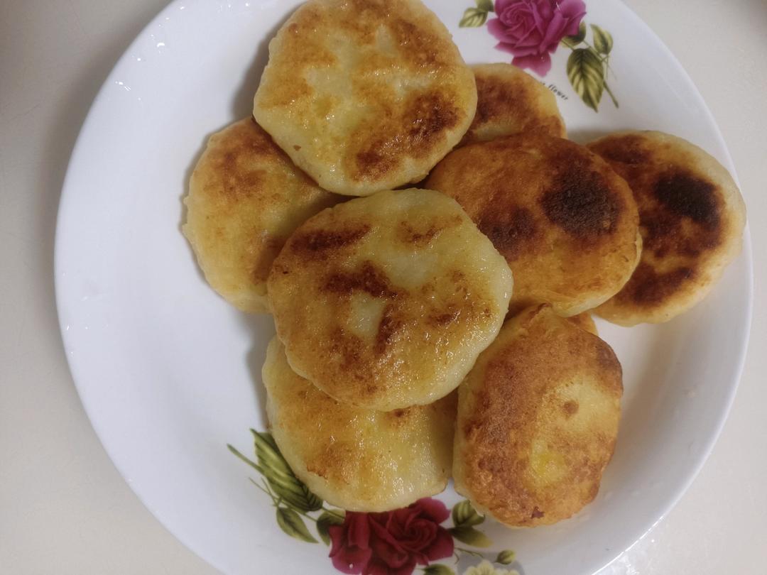 红薯芝士豆沙饼