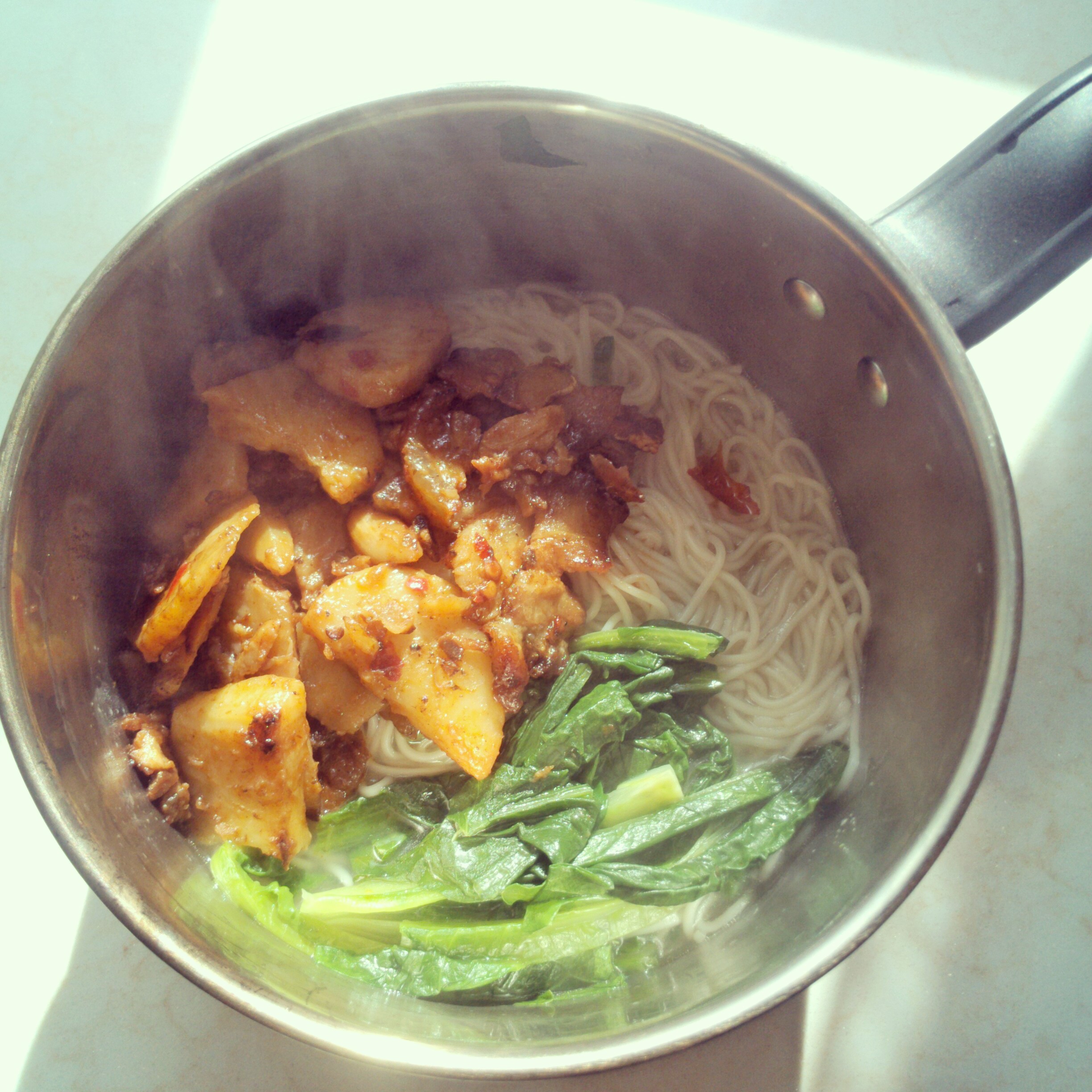 一分钟腊味快手面