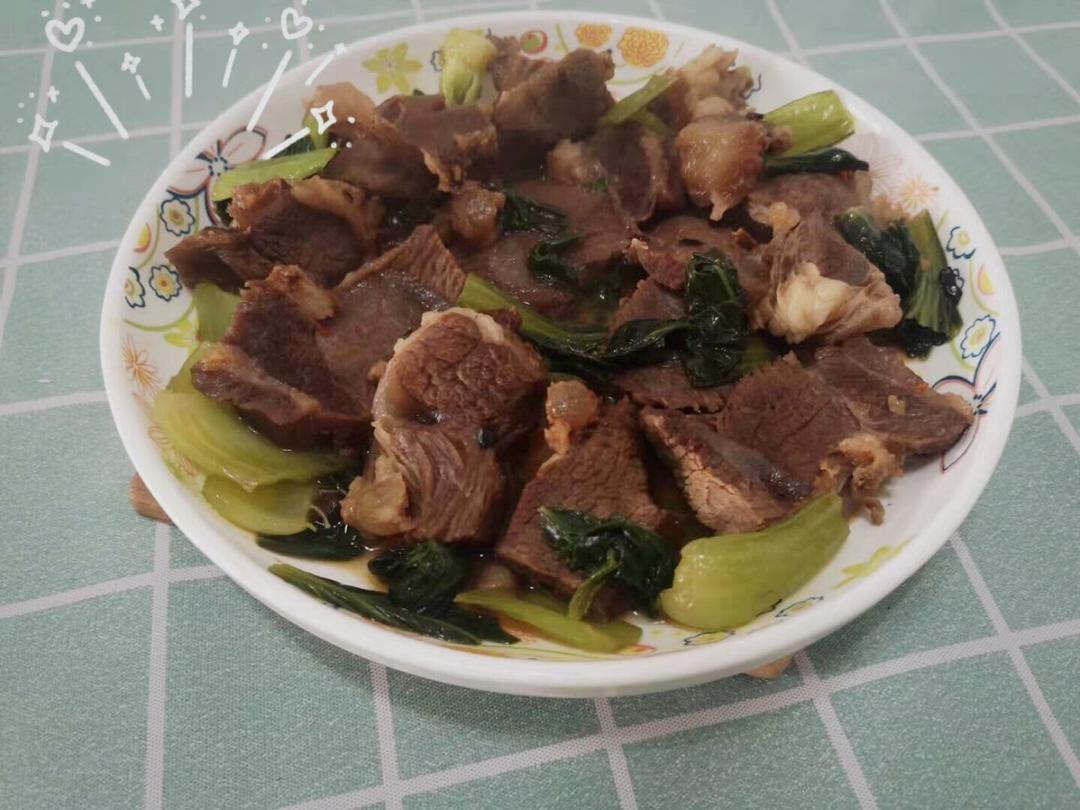 青菜烩牛肉