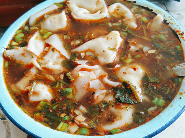 快手版酸汤馄饨