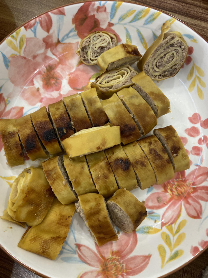 东北熏干豆腐肉卷