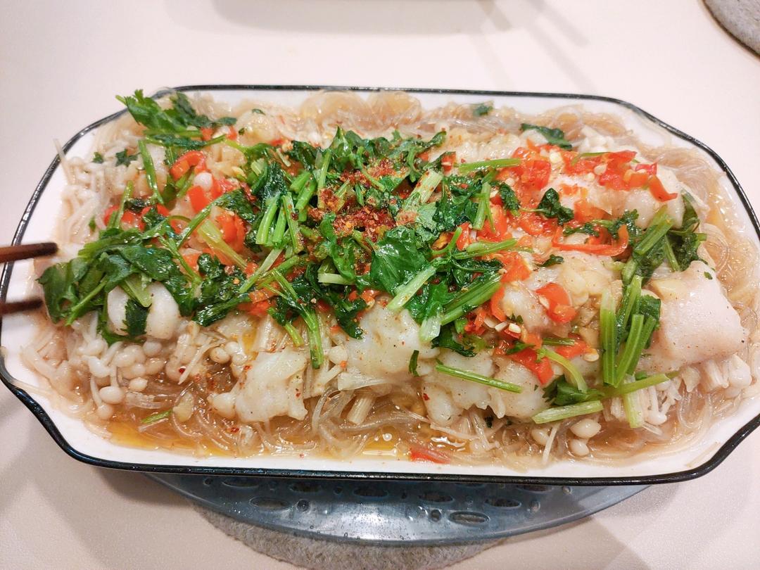 🔥吃不胖❗️蒜蓉粉丝龙利鱼❗️