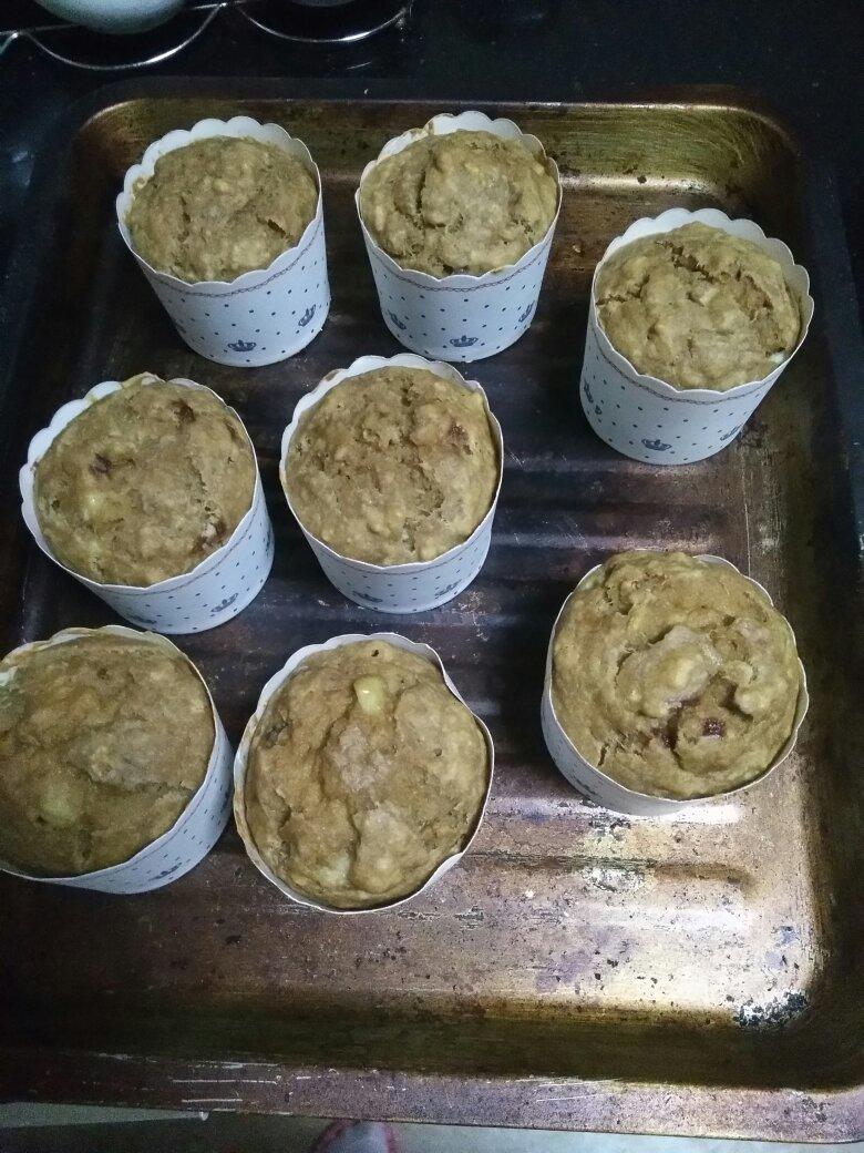 红糖全麦香蕉马芬