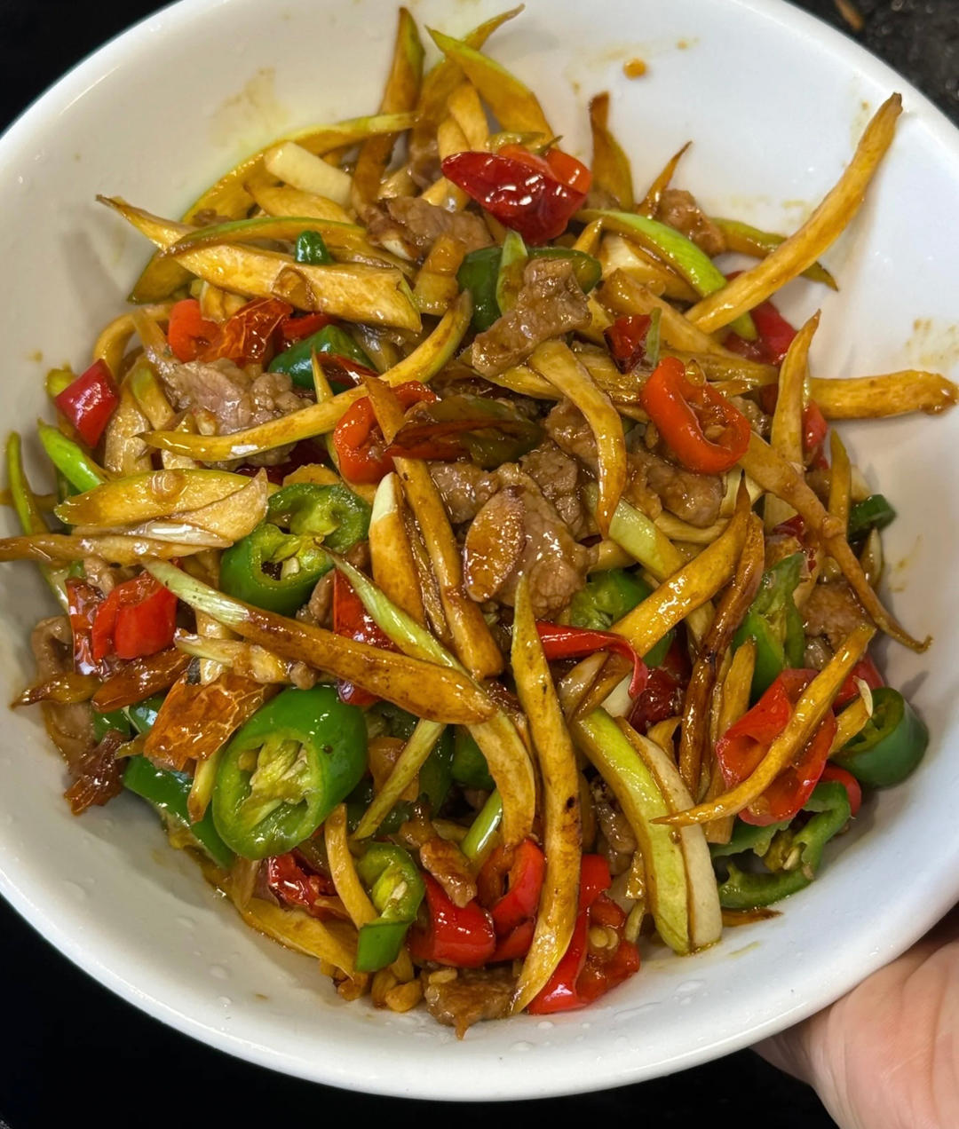 茭白炒牛肉（湘菜，下饭菜）的做法