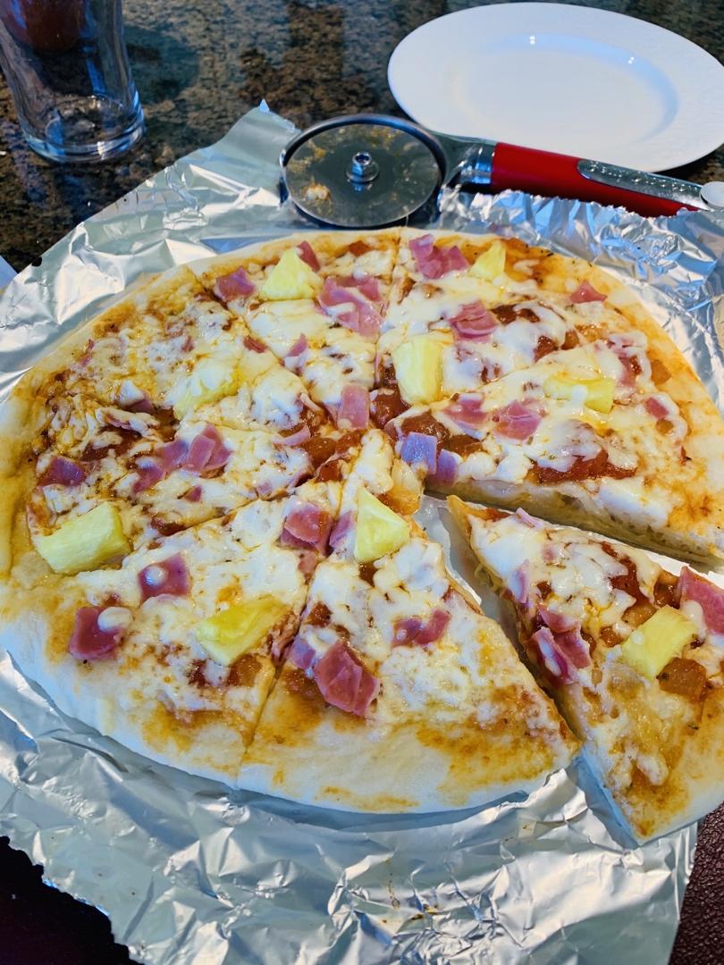 夏威夷pizza（附饼底冷冻法）