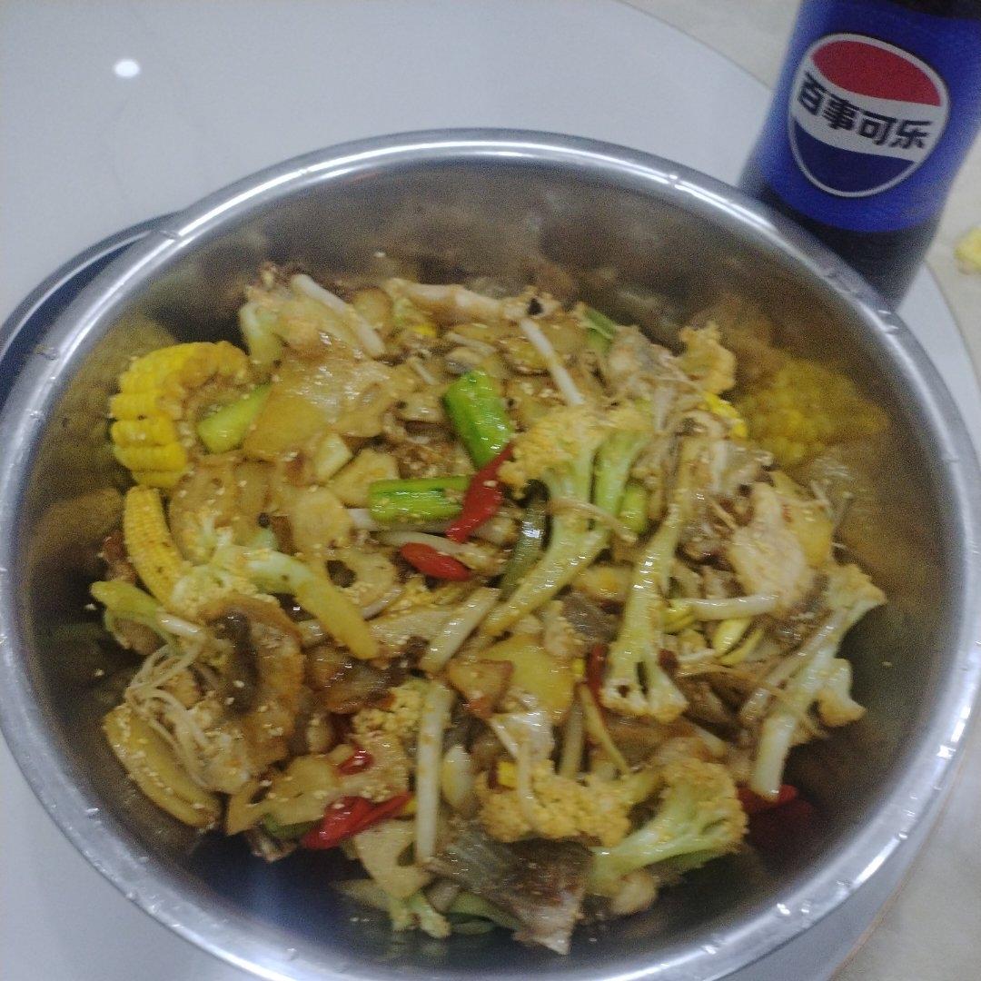 干锅脆鱼&虾🍤