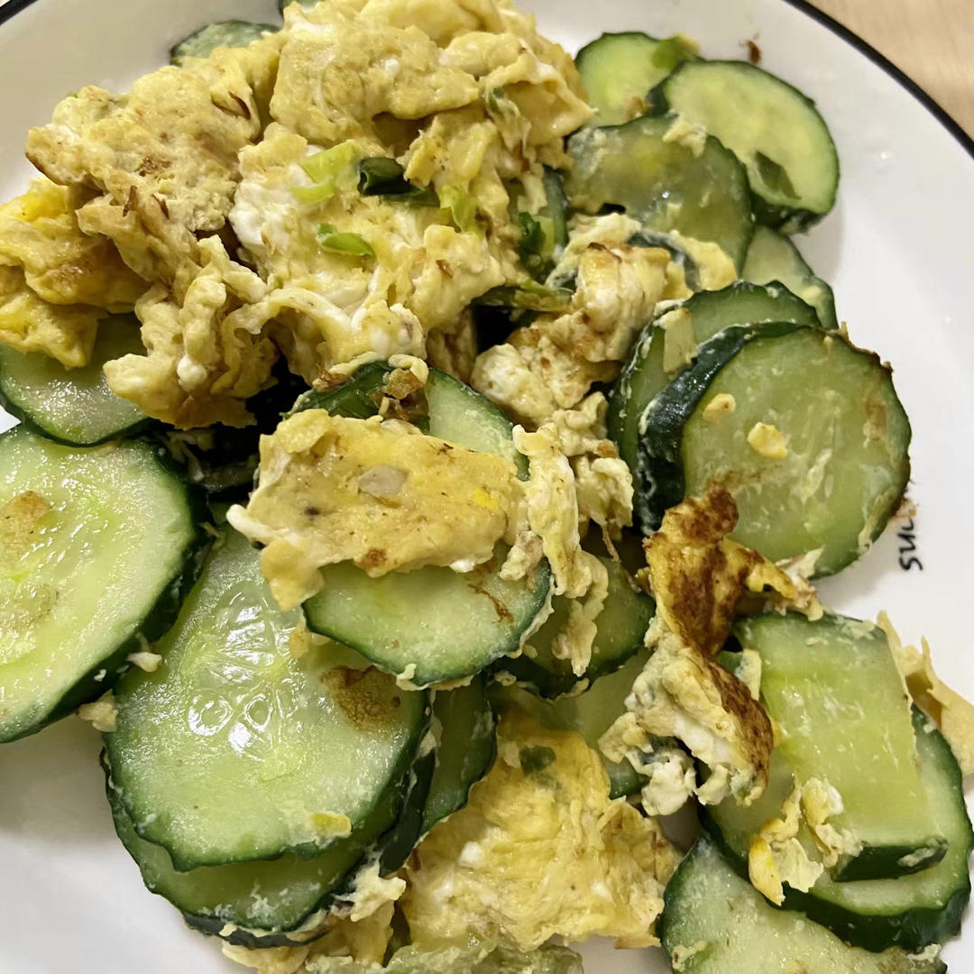 黄瓜炒鸡蛋