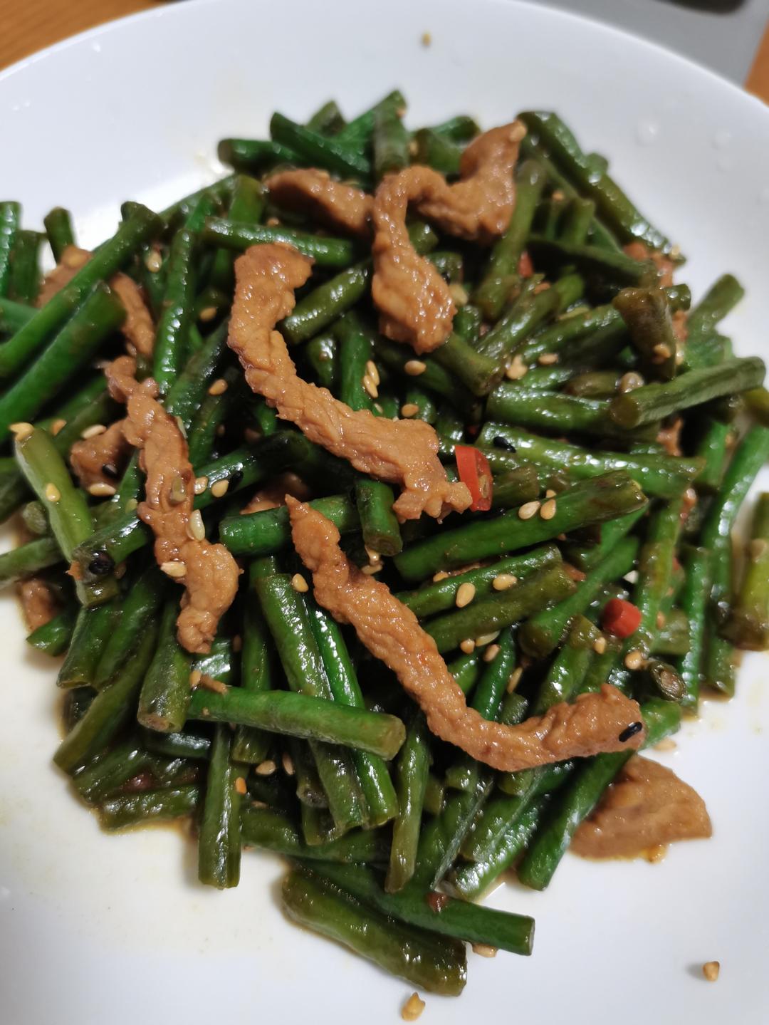 豆角炒肉丝