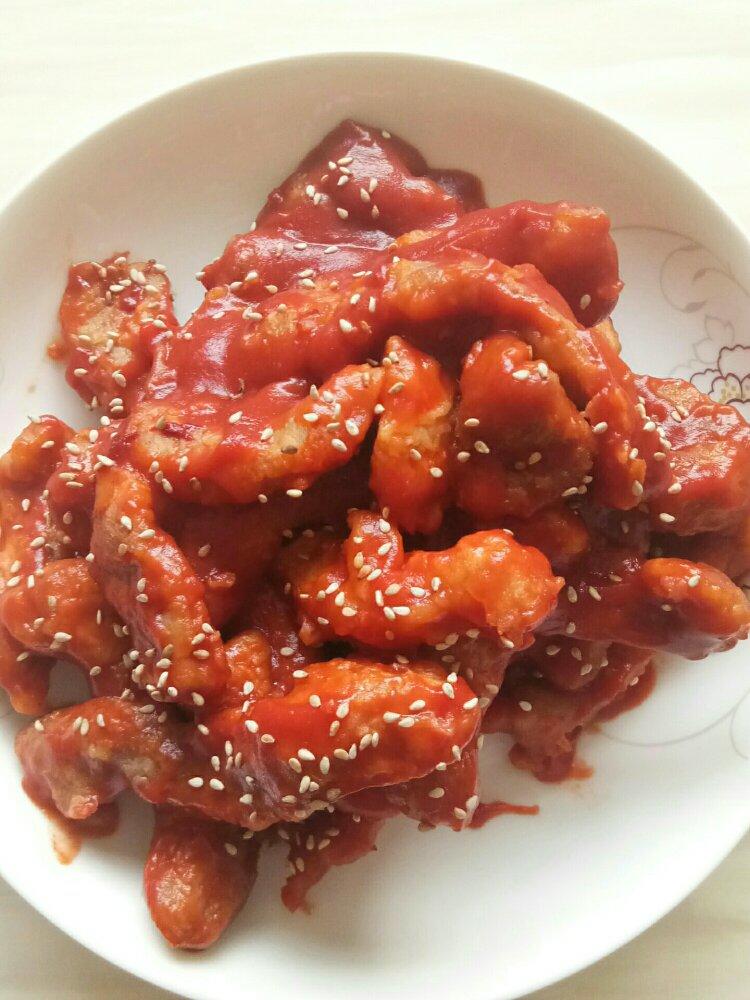 糖醋里脊-番茄酱版