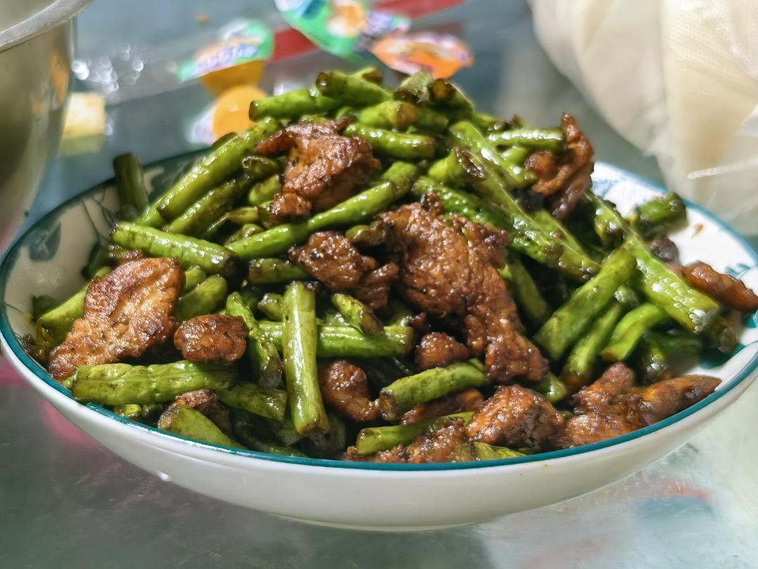 干煸豆角炒肉