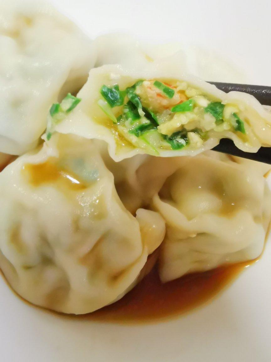 懒懒2018yoci做的鲜虾韭菜饺子馅(三鲜)