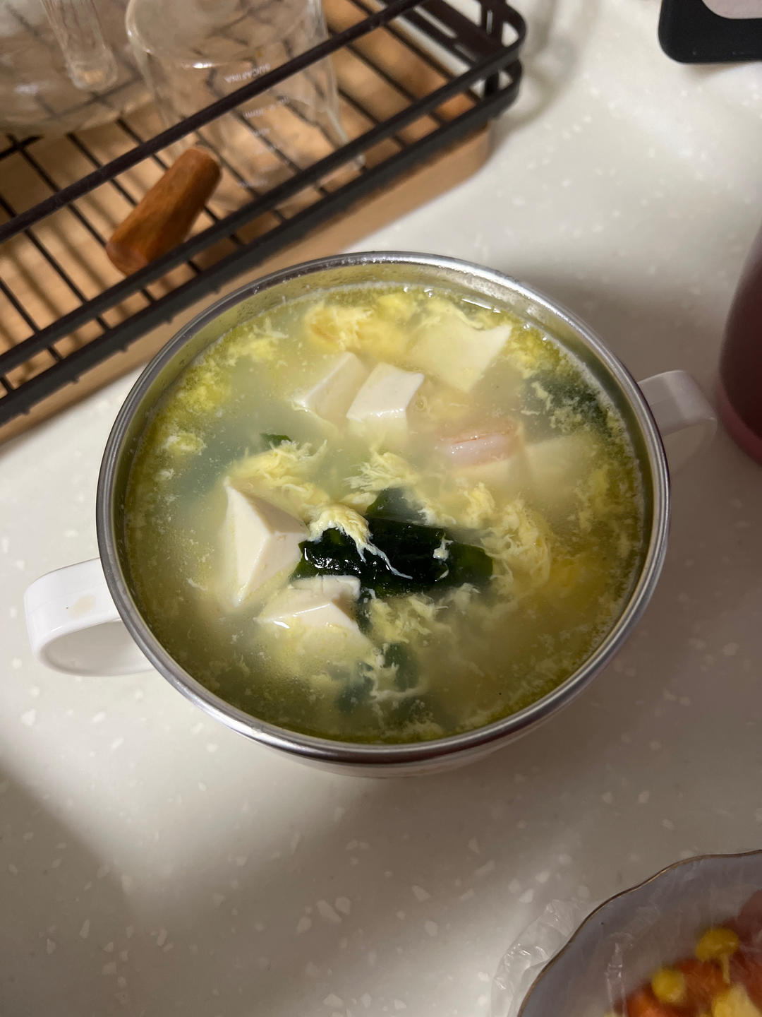 孩子增高汤 | 虾仁豆腐裙带菜汤