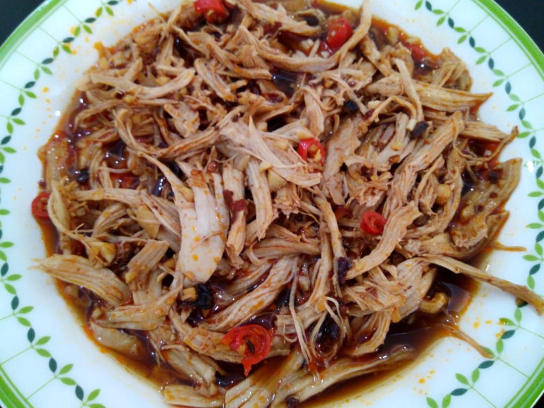 减脂健身｜凉拌手撕鸡丝（香辣&麻油版）