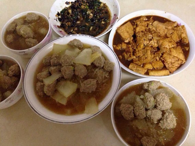 为家人做晚餐